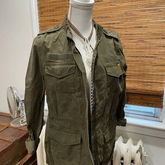Olive Green Army Jacket - Picture 2 of 6
